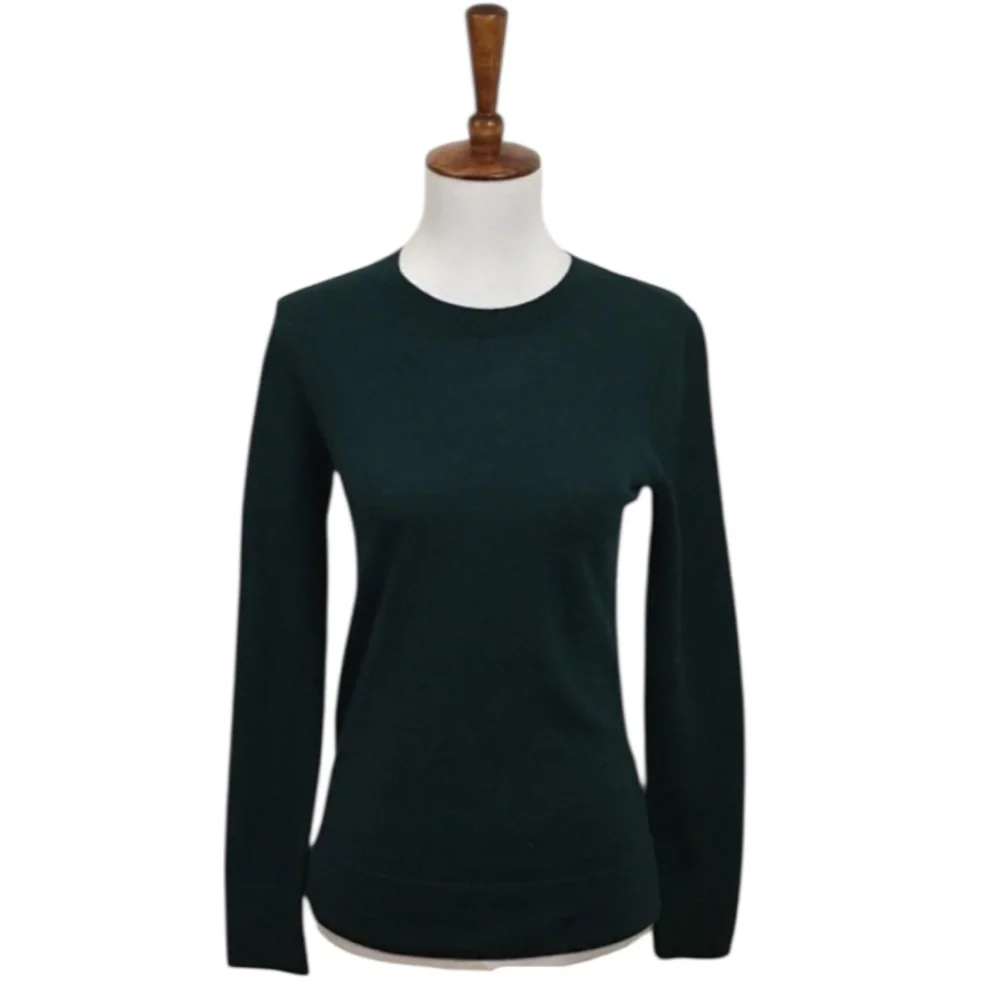 Club Monaco Green Sweater Women’s XS Long Sleeve Crew Neck - Picture 1 of 6